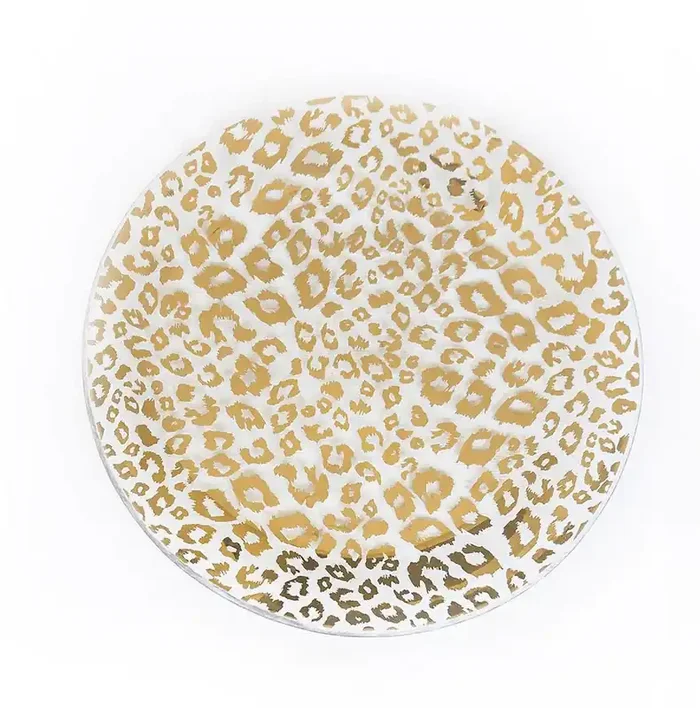 *Cheetah Round Plate – Annieglass