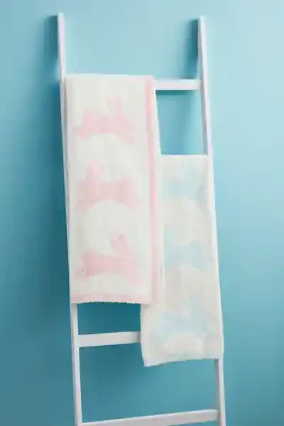 Chenille Bunny Blankets Mudpie