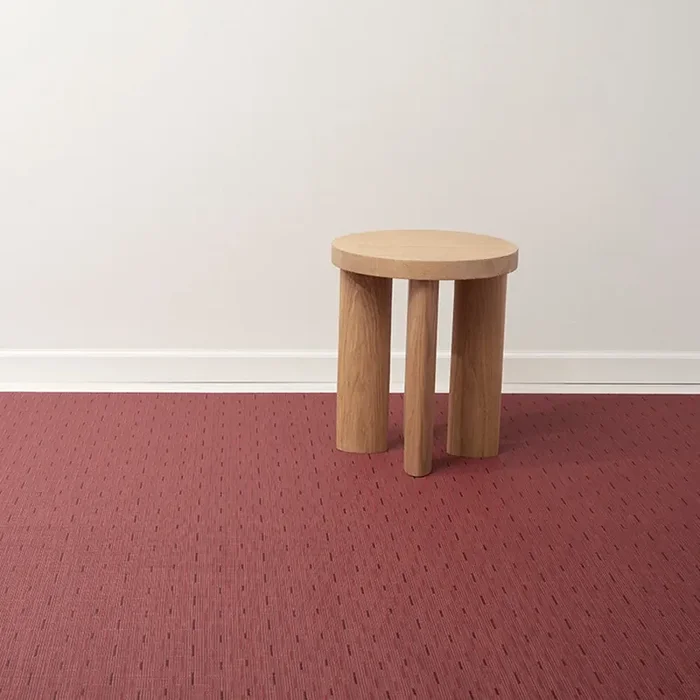 Chilewich Bamboo Woven Rug (Cranberry)