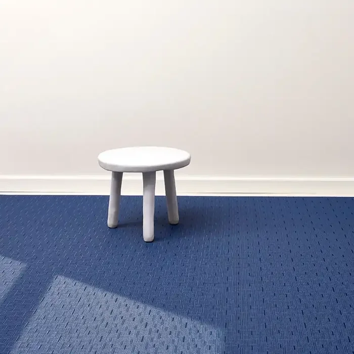 Chilewich Bamboo Woven Rug (Lapis Blue)