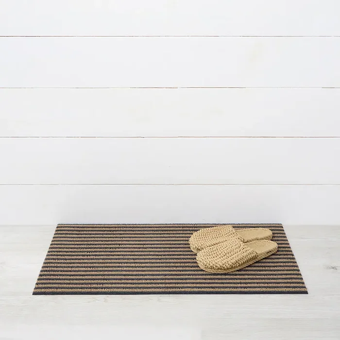 Chilewich Breton Stripe Shag Floor Mats (Coast)