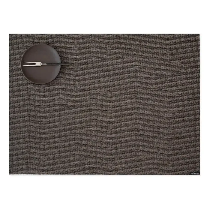 Chilewich Dune Rectangle Place Mats Set/4 (Raisin)
