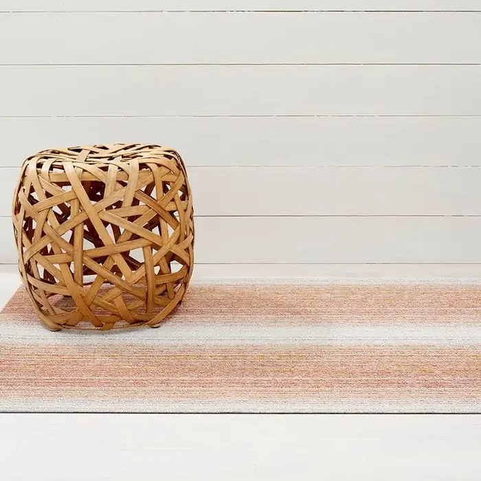 Chilewich Fade Stripe Shag Floor Mat (Sunrise)