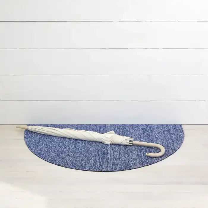 Chilewich Heathered Shag Floor Welcome Mat (Cornflower)