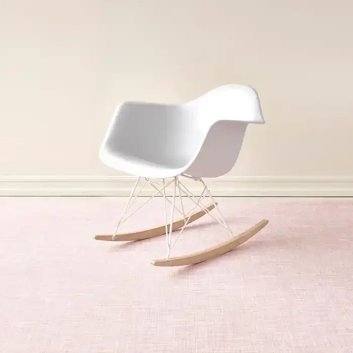 Chilewich Mini Basketweave Woven Rug (Blush)