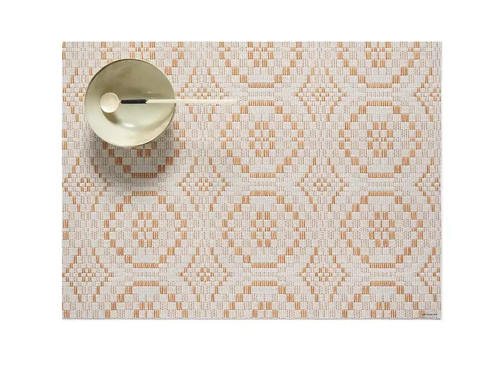 Chilewich Overshot Rectangle Place Mats Set/4 (Butterscotch)