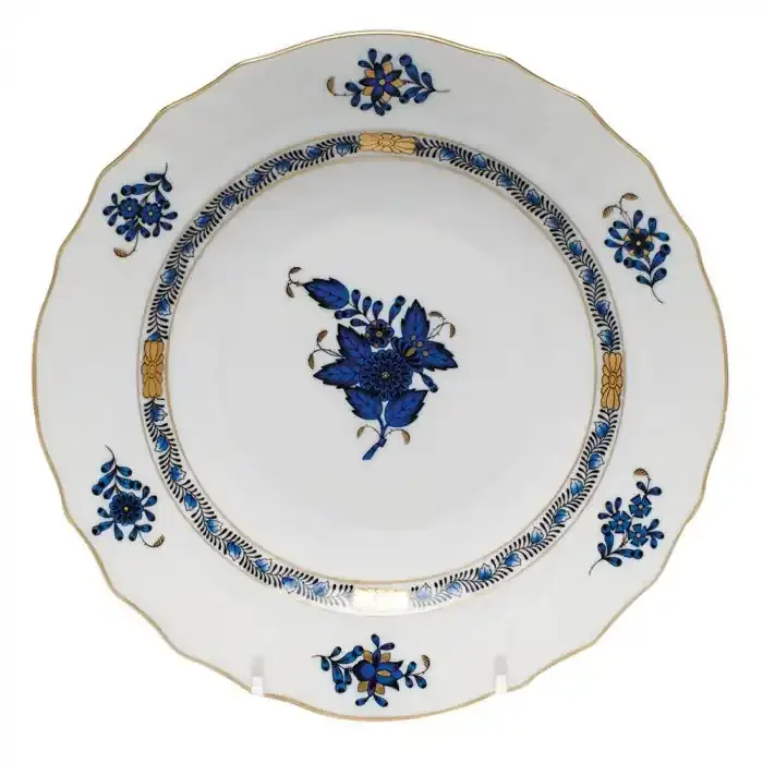 Chinese Bouquet Black Sapphire Salad Plate – Herend