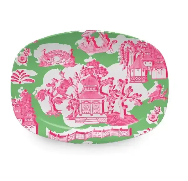 Chinoiserie Green Platter – Mariposa