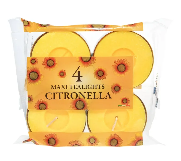 Citronella Candle – Maxi Tealights x4
