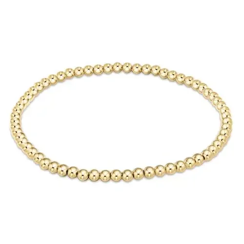 Classic 3mm Gold Bead Bracelet – enewton