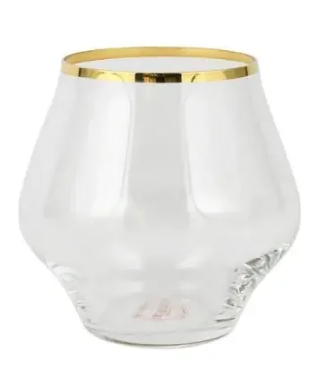 Contessa Gold Stemless Wine Glass