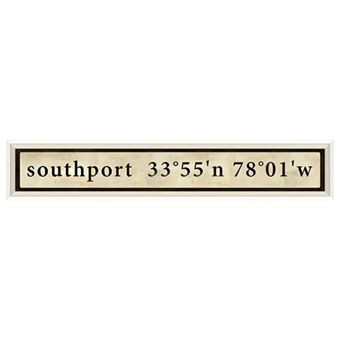 Coordinates Framed Print (Southport)