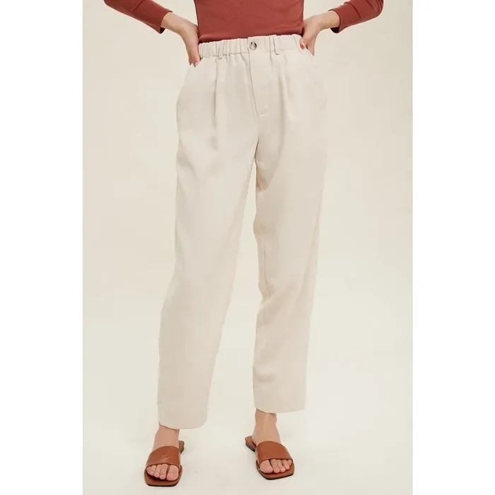 Corduroy Casual Pants • Ecru