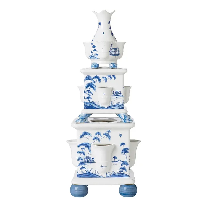 Country Estate Tulipiere Tower Set/3pc – Delft Blue