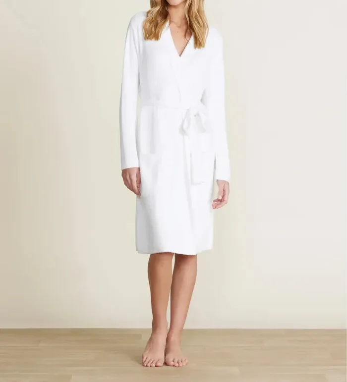 Cozy Chic Lite® Ribbed Robe – Sea Salt – Large/ Extra Large – Barefoot Dreams