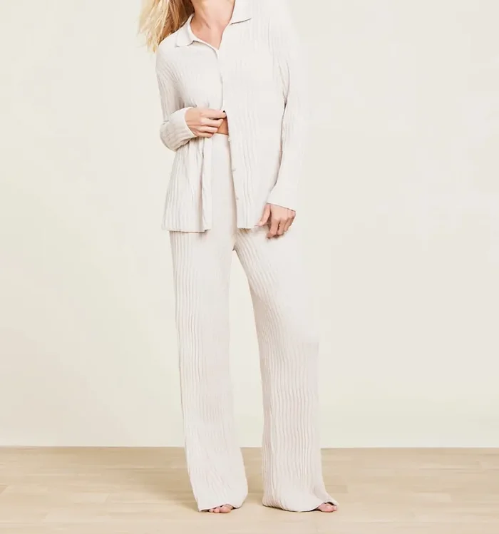 CozyChic Ultra Lite® Wave Pant – Stone- Barefoot Dreams