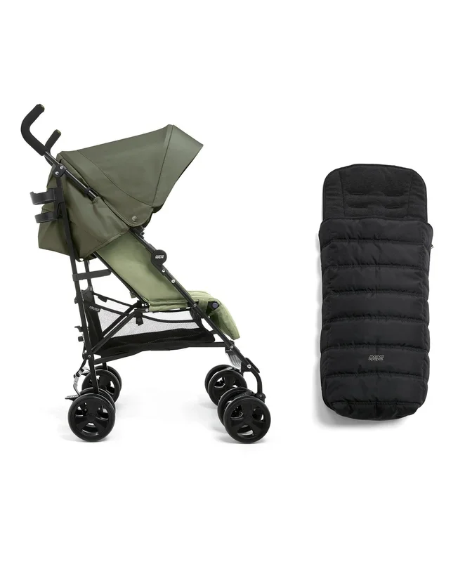 Cruise Buggy & Footmuff Bundle – Green/Black