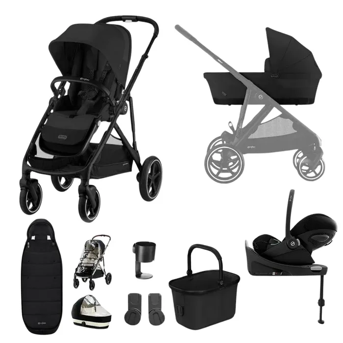 Cybex Gazelle S Pushchair Luxury Cloud G Bundle – Moon Black