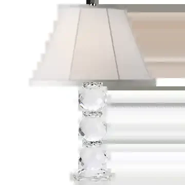 Daniela Table Lamp in Crystal with Silk Shade