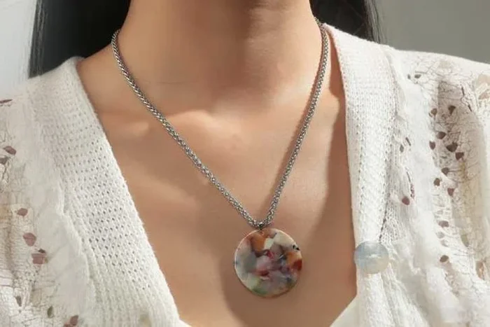 Dazzling Multi-Color Acrylic Necklace