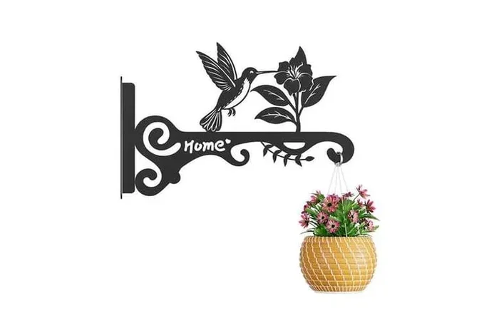 Decorative Bird Wall Hook – Heavy Duty Weather-Resistant Metal Garden Ornament & Outdoor Décor Hanger