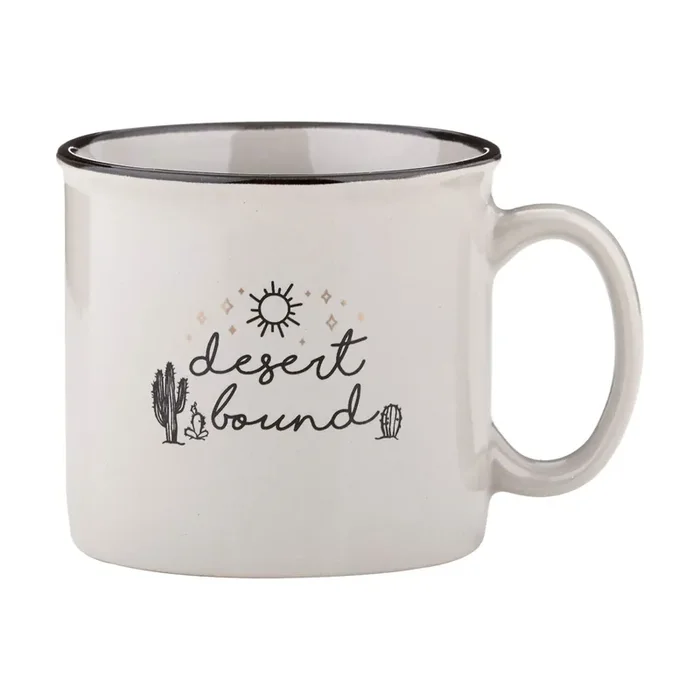 Desert Bound Grey Campfire Mug 13 oz.
