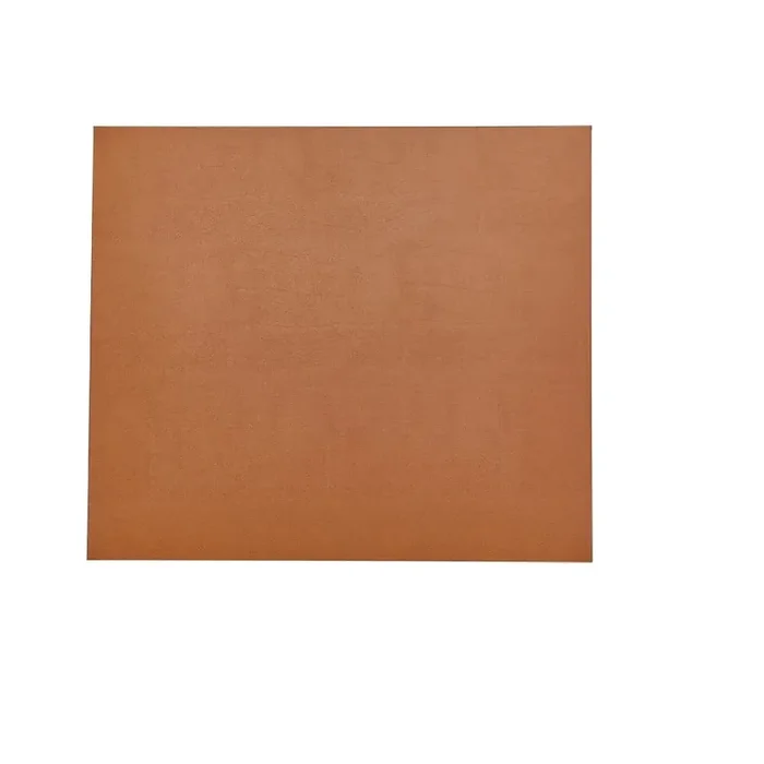 Desk Mat Tan/Navy Italian Leather- Graphic Image