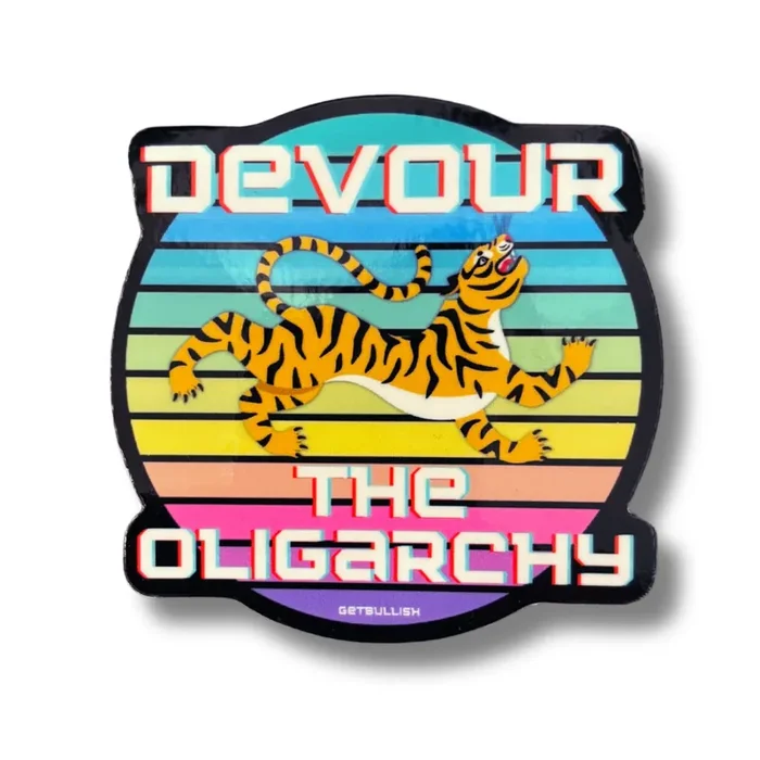 Devour The Oligarchy Sticker Vinyl Die Cut Decal