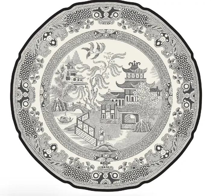 Die-Cut Black Willow Plate Placemat – Hester & Cook