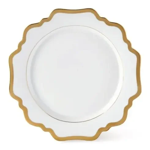 Dinner Plate Antique White Gold- Anna Weatherley