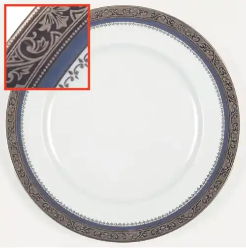 * Dinner Plate Marquis Blue – Deshoulieres