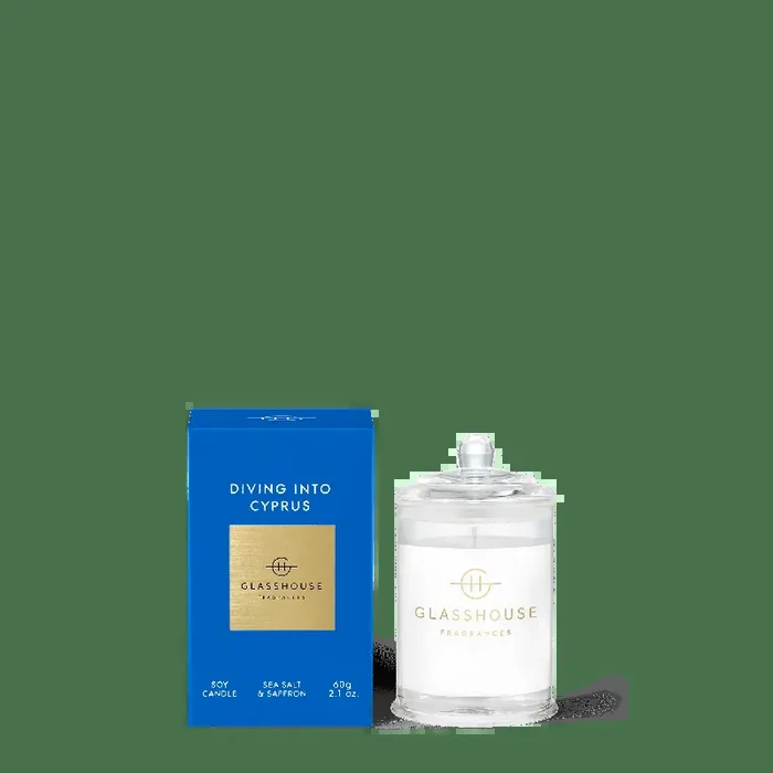 Diving Into Cyprus 2.1 oz. Votive Candle – Glasshouse Fragrances