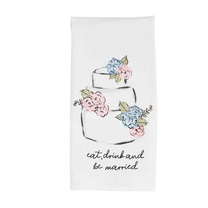 Eat, Drink, Be Married Hand Towel
