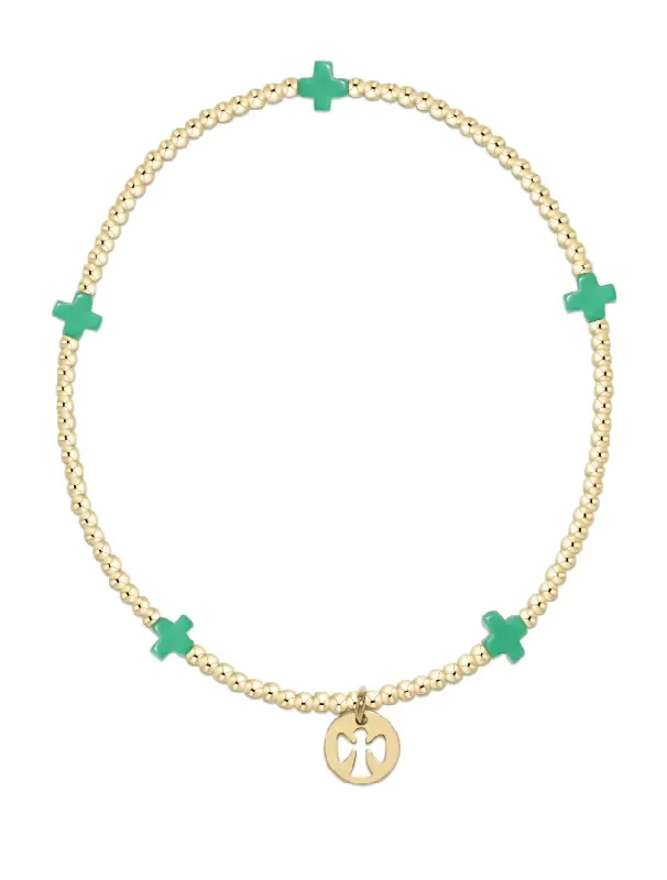 egives to camp mystic bracelet Small Gold Pattern 3mm egirl – enewton