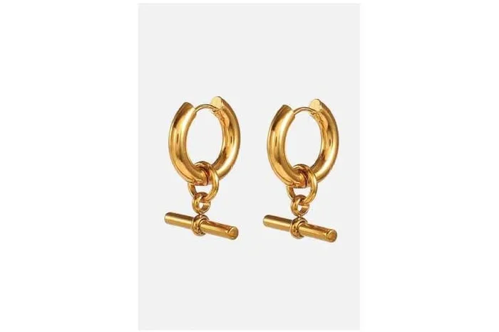 Elk & Bloom Chunky Luxe 18K Gold Hoops – Statement Earrings with Gift Box Option