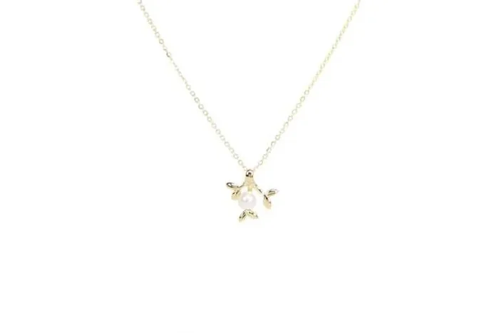 Elk & Bloom Elegant Gold Pearl Choker Necklace