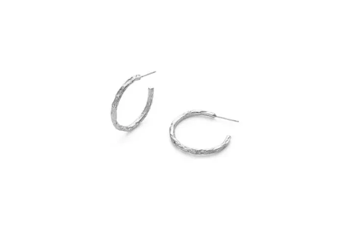 Elk & Bloom Elegant Sterling Silver Hoop Earrings
