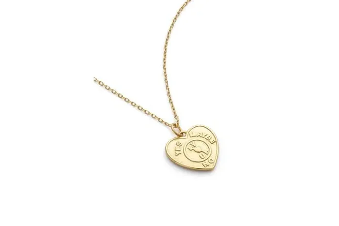 Elk & Bloom Radiant Chunky 14K Gold Love Heart Necklace