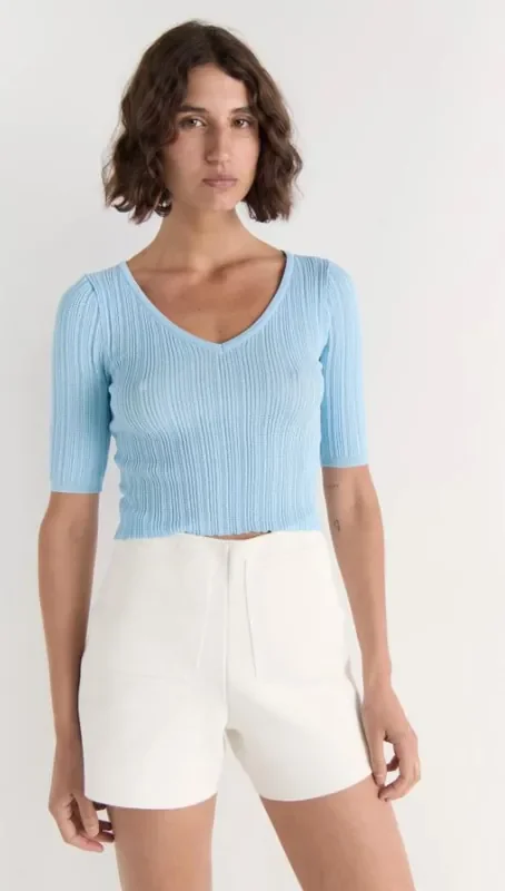 Elora Knit Short • White