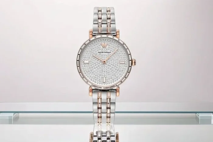 Emporio Armani AR11293 Ladies Gianni Two-Tone Elegance Watch!