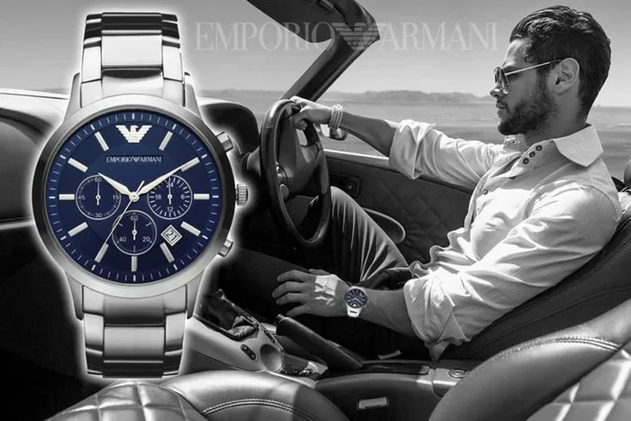 Emporio Armani Men’s Luxury Chronograph Watch with 2-Year Warranty