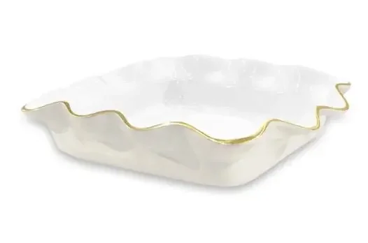Encanto Carola Square Pyrex Holder – Cream and White – Beatriz Ball