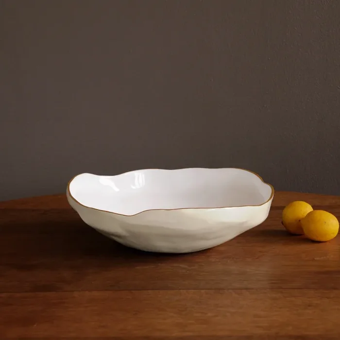 ENCANTO Nuevo Large Bowl (Cream and White)