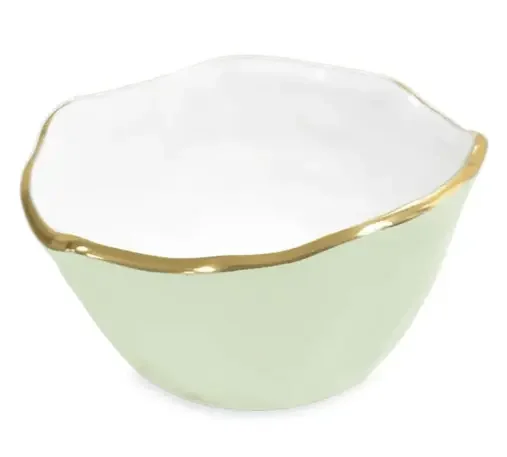 Encanto Osaka Small Bowl – Pistachio and White – Beatriz Ball