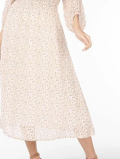 Esqualo Cheetah Print Overlap Dress SS24