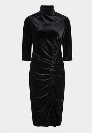 Esqualo Gathering Dress AW24 – Black