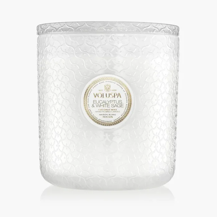 Eucalyptus & White Sage – 5 Wick Hearth Candle