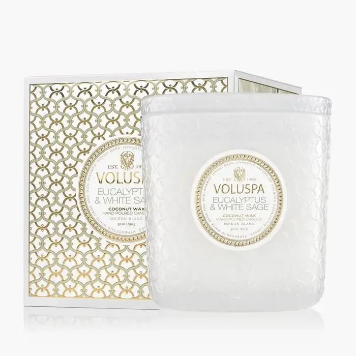 Eucalyptus & White Sage – Luxe Candle