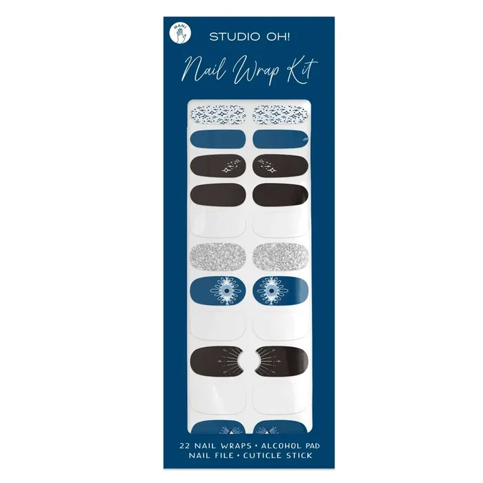 Evil Eye Nail Wrap Kit Gothic Nail Care Arts Tools Accessories On-the-go Travel Kit