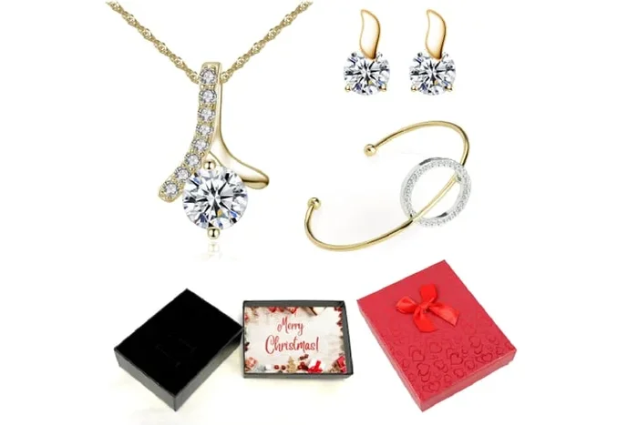 Exquisite Christmas Jewelry Set – Sparkle & Shine Gift Box